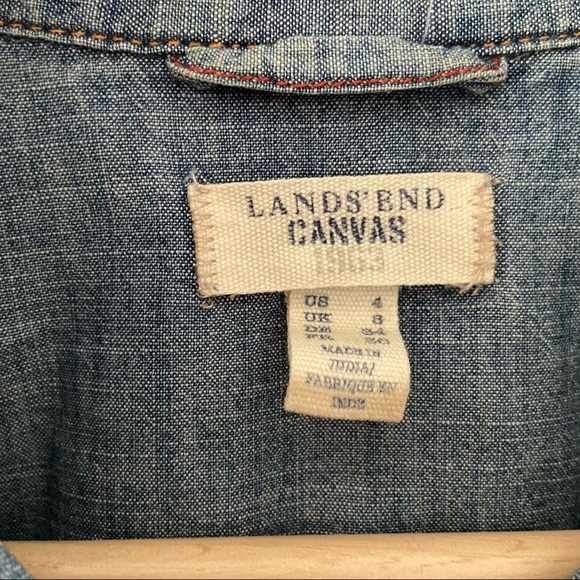 Lands End Canvas Denim Dress - Picture 7 of 8